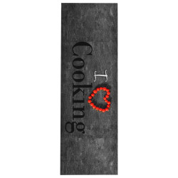 Tapete de cozinha lavável com design cooking 45x150 cm