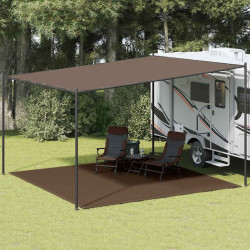 Tapete de campismo para tenda 400x400 cm castanho