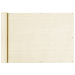 Tela de varanda 75x600 cm pead cor creme