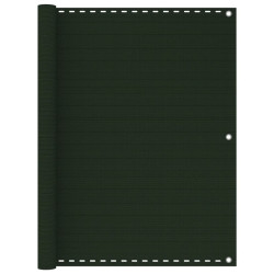 Tela de varanda 120x400 cm pead verde-escuro