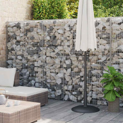 Muro gabião com tampas aço galvanizado 900x30x200 cm