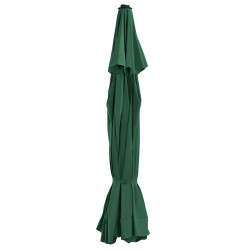 Tecido de substituição p/ guarda-sol de exterior 515 cm verde