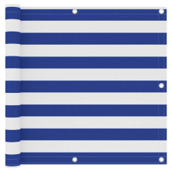 Tela de varanda 90x300 cm tecido oxford branco e azul