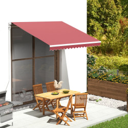 Tecido de substituição para toldo bordô 300x250 cm poliéster