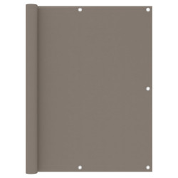 Tela de varanda 120x500 cm tecido oxford cinzento-acastanhado