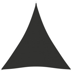 Para-sol estilo vela tecido oxford triangular 5x7x7 m antracite
