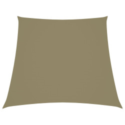 Para-sol estilo vela tecido oxford trapézio 2/4x3 m bege