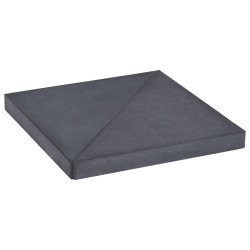 Base para guarda-sol quadrada em granito 15 kg preto