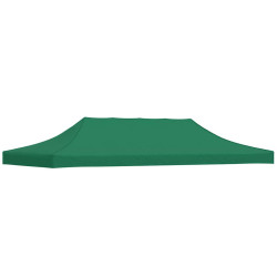 Teto para tenda de festas 6x3 m 270 g/m² verde