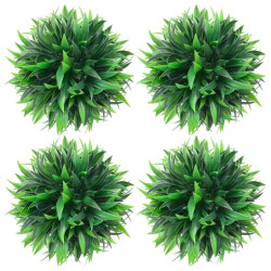 Bolas de buxos artificiais 4 pcs 15 cm