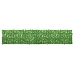 Tela de varanda com folhas verdes 500x100 cm