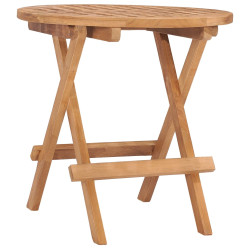 Mesa de jardim dobrável 50x50x50 cm madeira de teca maciça