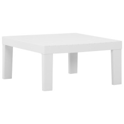 Mesa lounge de jardim plástico branco