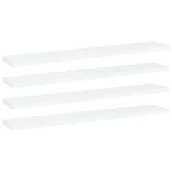 Prateleiras para estante 4 pcs derivados de madeira branco