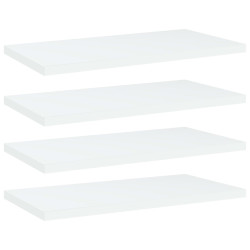 Prateleiras para estante 4 pcs 40x20x1,5cm contraplacado branco