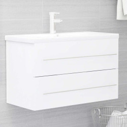 Armário lavatório 80x38,5x48 cm derivados de madeira branco