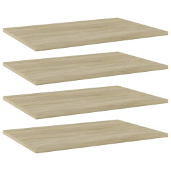Prateleiras estante 4pcs derivados de madeira carvalho sonoma