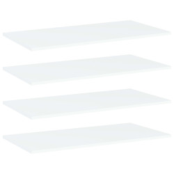 Prateleiras para estante 4 pcs 80x40x1,5cm contraplacado branco
