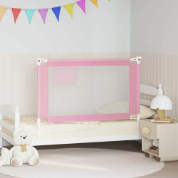 Barra de segurança p/ cama infantil tecido 120x25 cm rosa