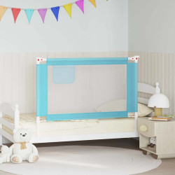 Barra de segurança p/ cama infantil tecido 120x25 cm azul