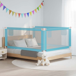 Barra de segurança p/ cama infantil tecido 190x25 cm azul
