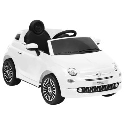 Carro elétrico de criança fiat 500 branco