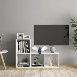 Móveis de TV 2 pcs 72x35x36,5 cm derivados de madeira branco