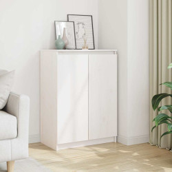 Aparador pinho maciço 60x36x84 cm branco