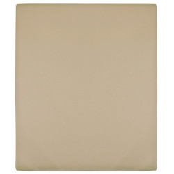 Lençol ajustável 90x200 cm algodão jersey cinza-acastanhado