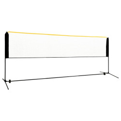 Rede de badmínton ajustável 400x103x94-158 cm metal
