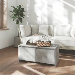 Mesa de centro 90x50x41,5 cm derivados madeira cinzento cimento