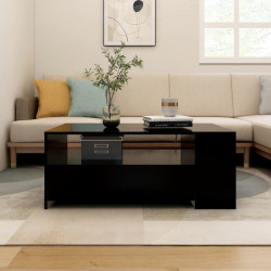 Mesa de centro 102x55x42 cm derivados de madeira preto