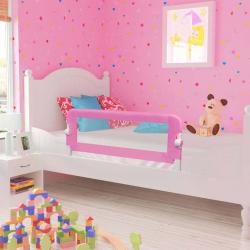 Barra de segurança p/ cama infantil 120x42cm poliéster rosa - Imagen 1