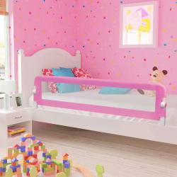 Barra de segurança p/ cama infantil 180x42cm poliéster rosa - Imagen 1