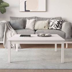 Mesa de centro 100x100x40 cm pinho maciço branco