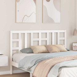 Cabeceira de cama 156x4x100 cm pinho maciço branco