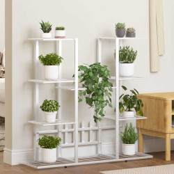Suporte de vasos 94,5x25x89 cm ferro branco