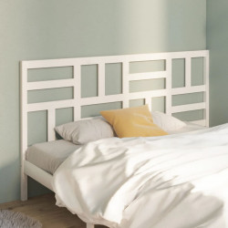Cabeceira de cama 186x4x104 cm pinho maciço branco