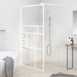 Divisória de chuveiro 115x195 cm vidro esg branco