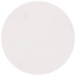 Tampo de mesa pinho maciço ø60x2,5 cm branco