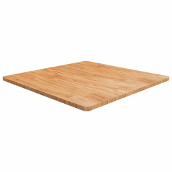 Tampo mesa quadrado 90x90x2,5cm carvalho tratado castanho-claro