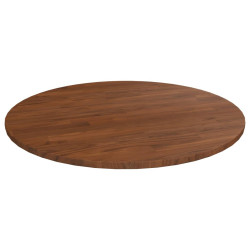 Tampo mesa redondo ø80x1,5 cm carvalho tratado castanho-escuro
