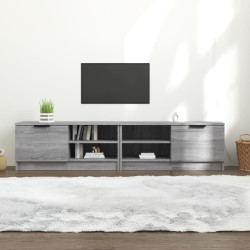 Armários TV 2pcs 80x35x36,5cm madeira proc. cor sonoma cinzento