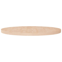Tampo de mesa redondo ø90x4 cm carvalho maciço não tratado