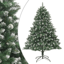 Árvore de natal artificial com suporte 210 cm PVC