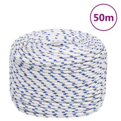 Corda de barco 8 mm 50 m polipropileno branco