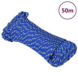Corda de barco 5 mm 50 m polipropileno azul