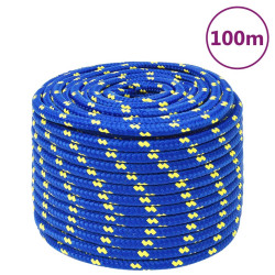 Corda de barco 14 mm 100 m polipropileno azul