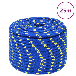 Corda de barco 12 mm 25 m polipropileno azul