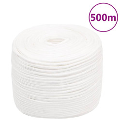 Corda de barco 10 mm 500 m polipropileno branco